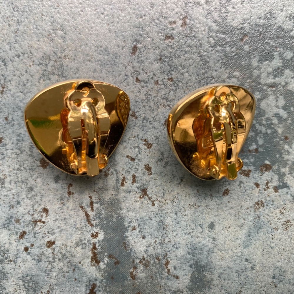 DSC (Daniel Swarovski Company) Rhinestone & Faux Pearl Earrings - Picture 3 of 4